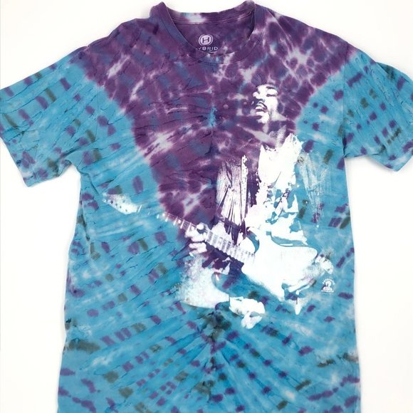 Hybrid & company Other - JIMI HENDRIX Vintage Men's Purple/Blue Tie Dye Tee